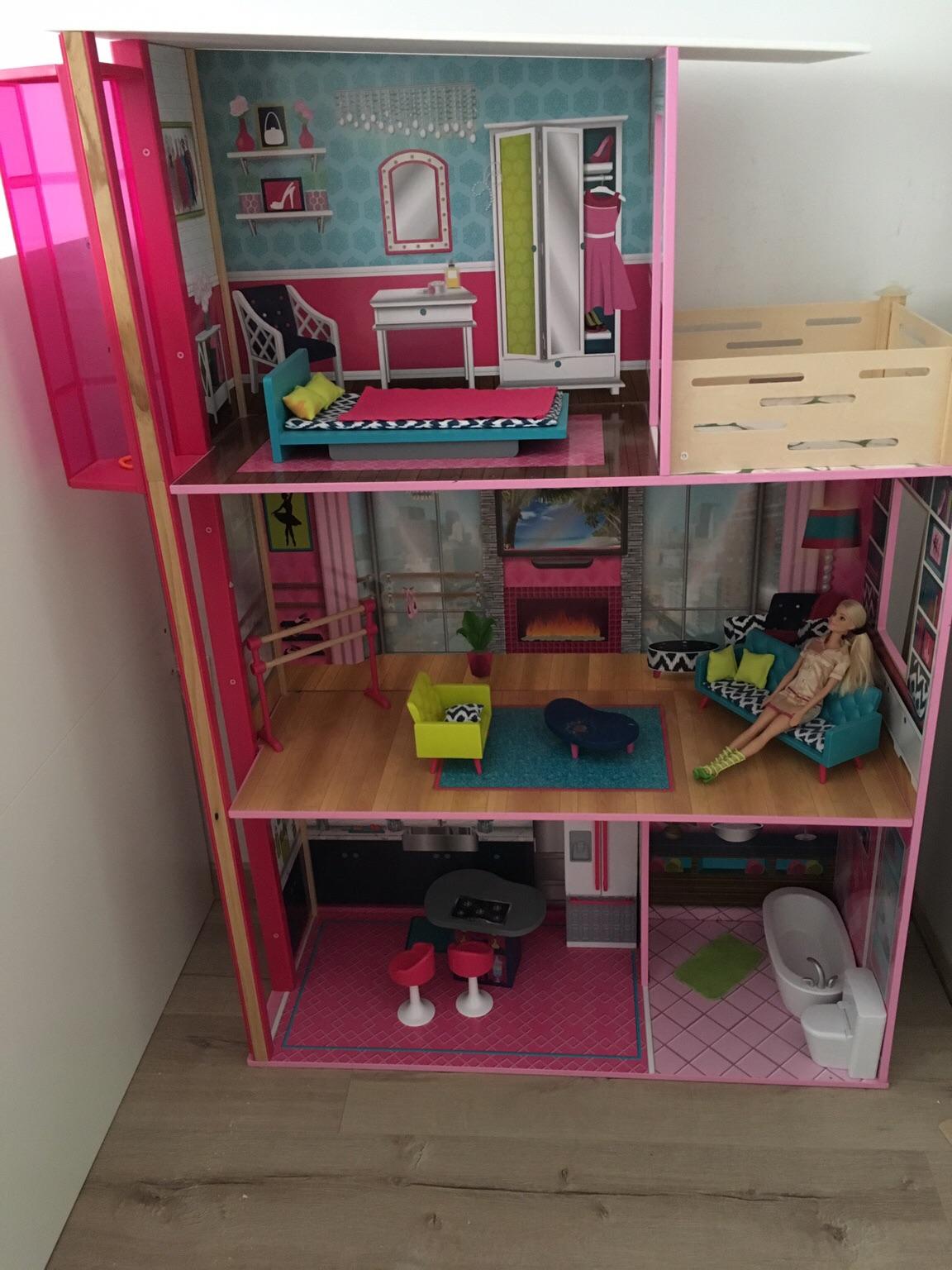 Grosses Barbie Puppenhaus Aus Holz In M Dling F R Zum