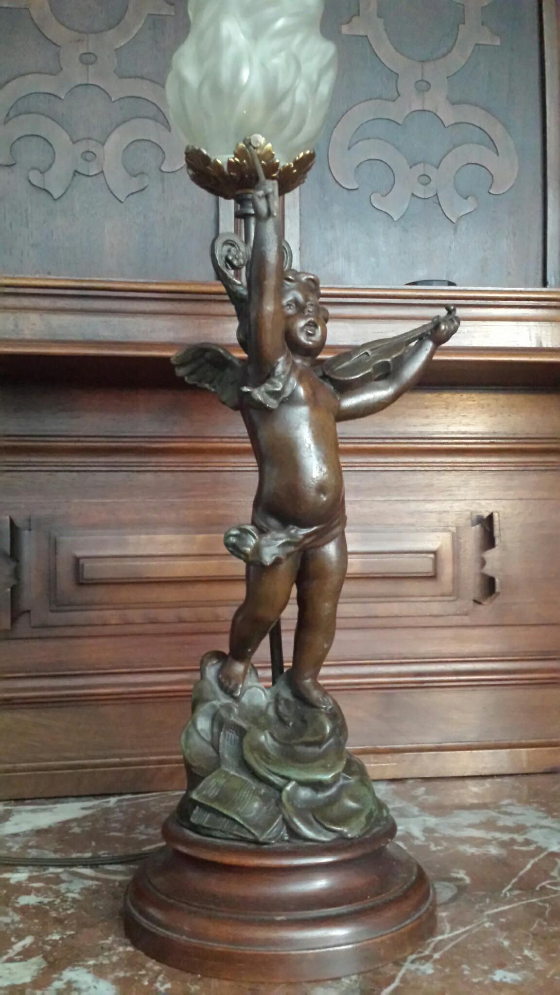 Jugendstil Figuren Lampe Antik Skulptur In Halle Saale F R