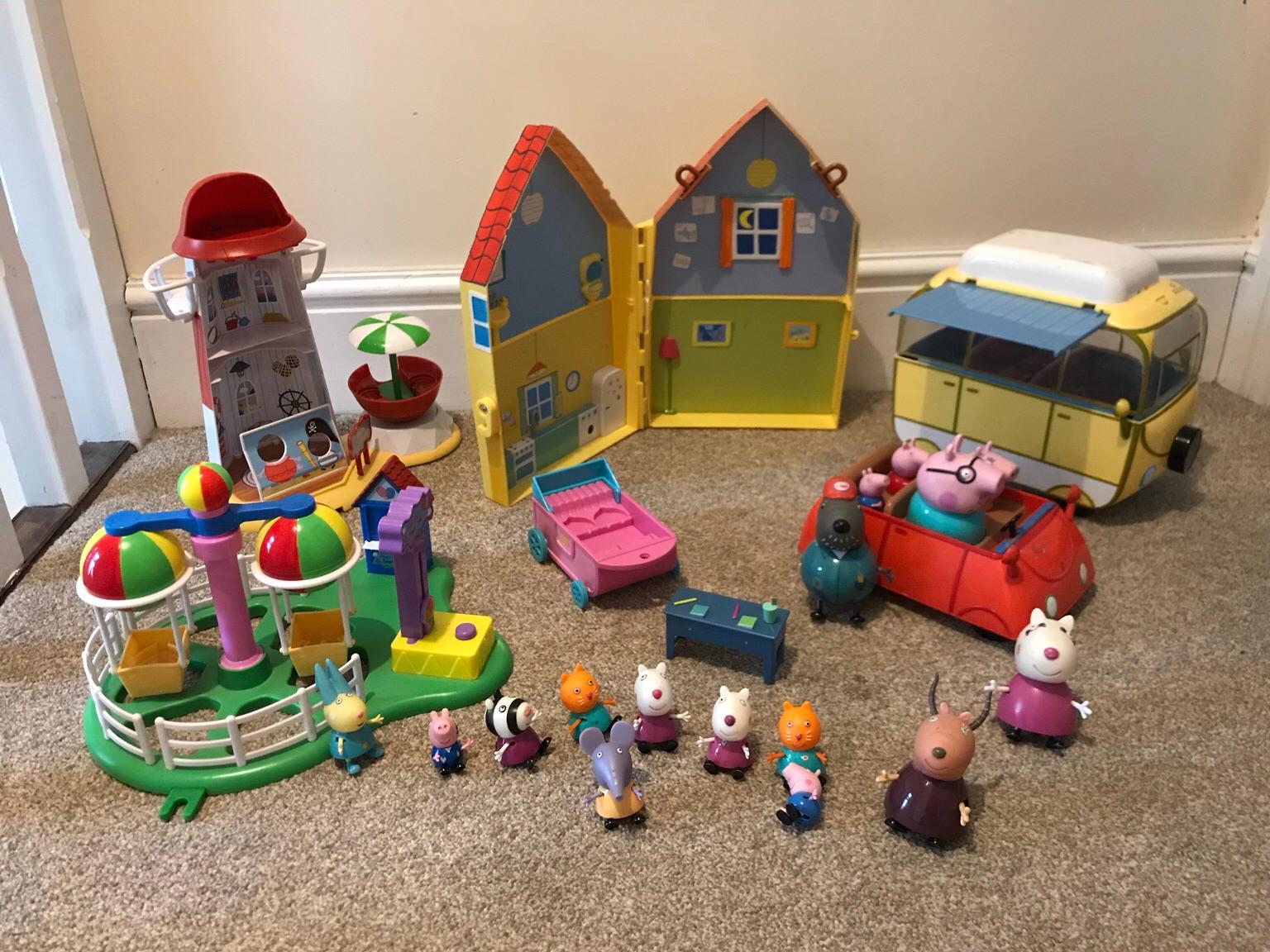 Peppa Pig Bundle Camper House Lighthouse In WV14 Dudley For 15 00