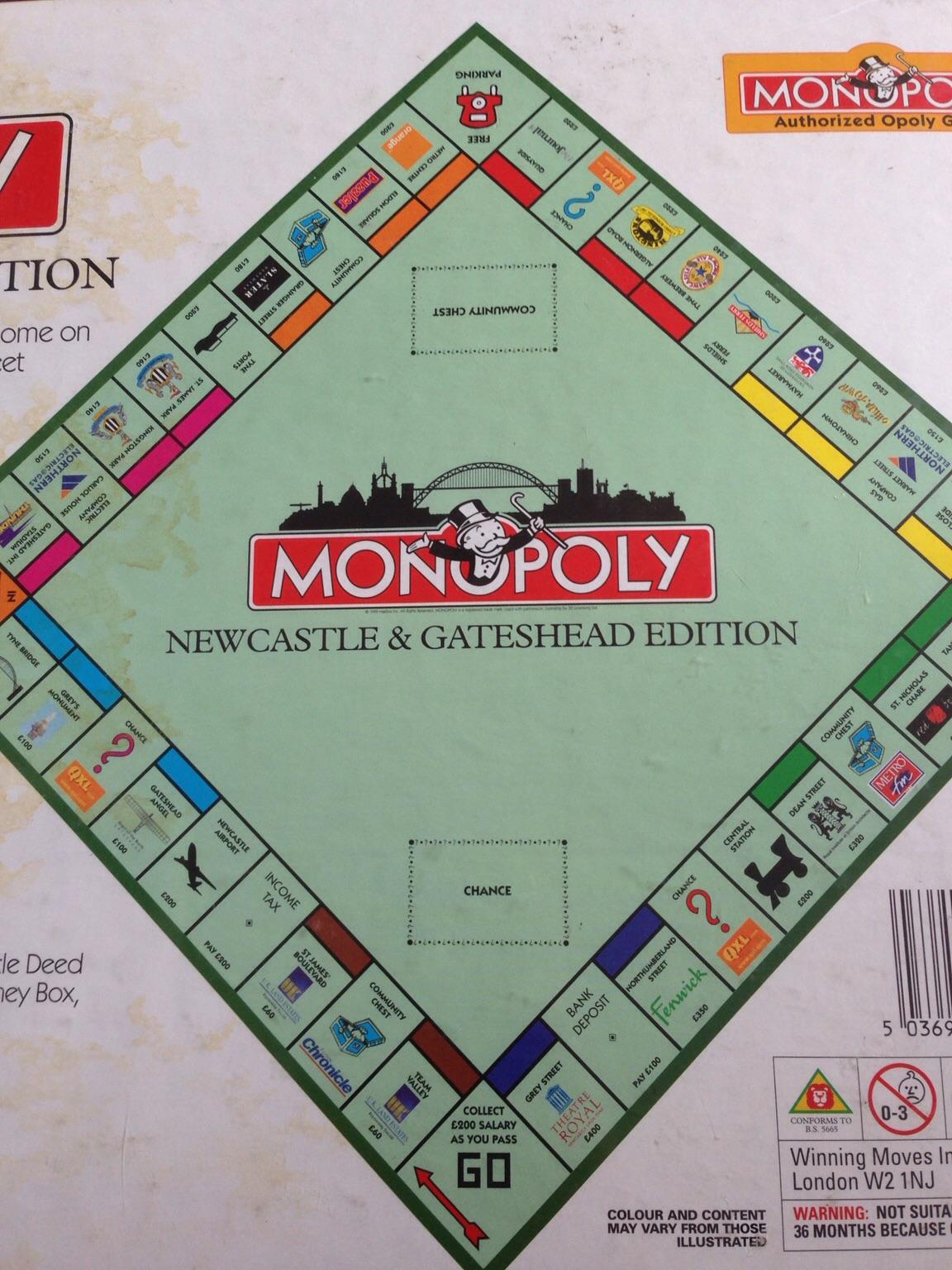 Monopoly Newcastle And Gateshead Edition In Dh Gateshead For