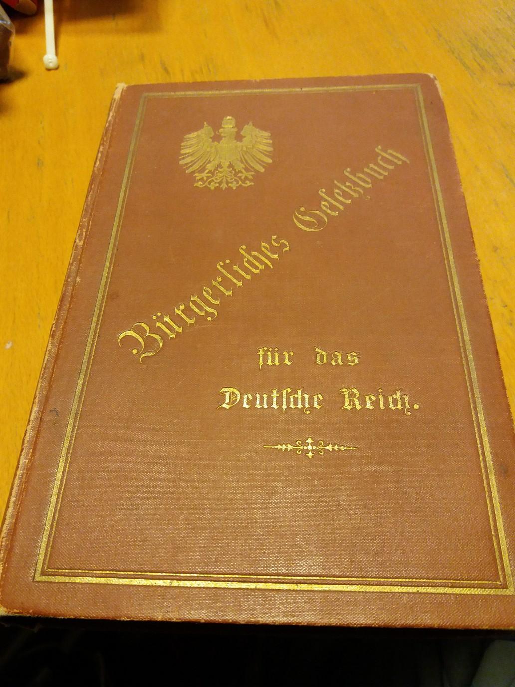 B Rgerliches Gesetzbuch F R Das Deutsche Reic In Gemeinde Golling