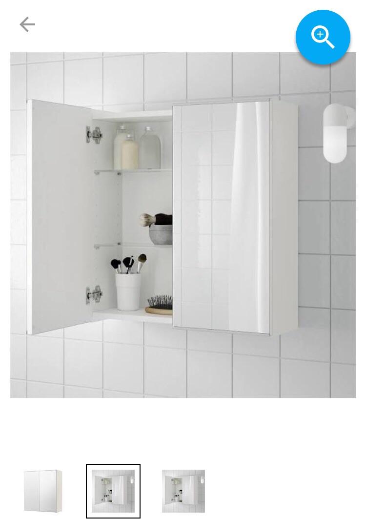 Шкаф-зеркало для ванной ikea ЛИЛЛОНГЕН 403.690.34