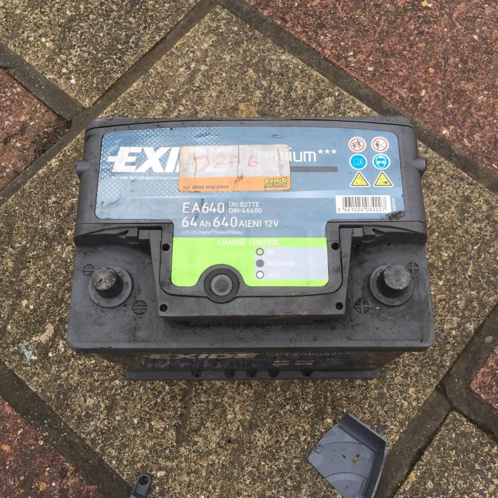 Car battery Exide EA640 64ah 640a (EN) 12v in N13 London für £ 8,00 zum  Verkauf