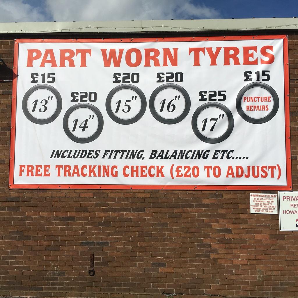 Part worn car tyres in B98 Redditch für 1,00 £ zum Verkauf Shpock DE