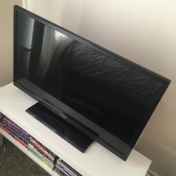 Perfect condition. Selling cheap because we are moving abroad soon. Originally paid £200 for the tv.