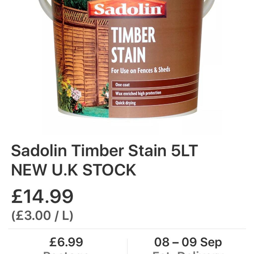 Sadolin fence paint in NG18 Mansfield for £15.00 for sale Shpock