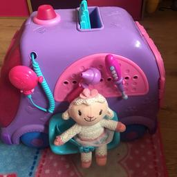 Mobile clinic with all bits. Lights up, makes sounds. Great condition with added lamby plush toy that I bought separately. RRP £59.99