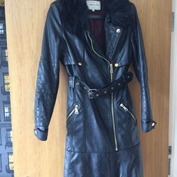 Lovely ladies river island leather jacket good condition size 8 £50 or nearest offer