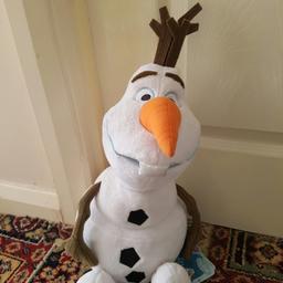 Olaf teddie like brand new with his tag. Brought from the disney store for £25 never been played with