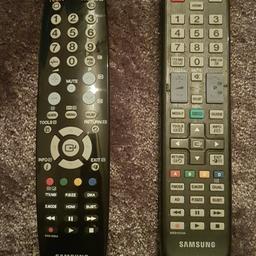 REPLACEMENT Samsung TV remote controls. 2 different styles. Works on most newer samsung TVs. Price is for 1 item.