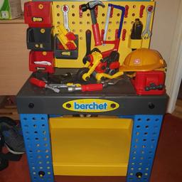 Like new only used a few times working toy drill and other tools cost £50 asking £20 any little boy would enjoy thanks for looking anymore questions just ask
