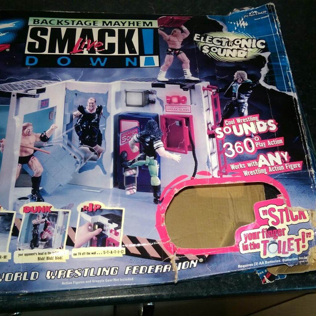 WWF Smackdown Backstage Mayhem playset in NE27 Allotment for