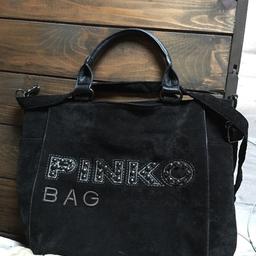 Vendo borsa originale pinko bag nera in vellutto con tracolla