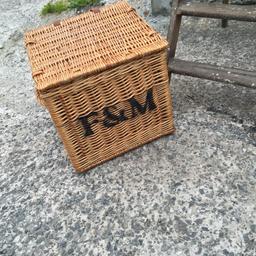 Lovely  Fortnum & Mason Hamper wicker basket  used