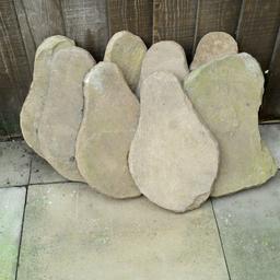 8 foot print stepping stones, selling as one lot