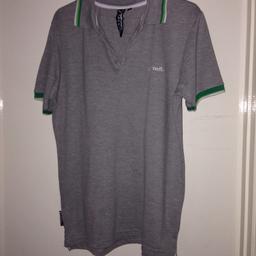 Men's polo shirts. Some brand new without tags. The green and yellow worn twice, all size small.Green hooded top medium