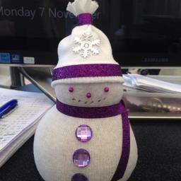 Sock snowman
Colour purple
Other colours available to order
Only £2.50 each