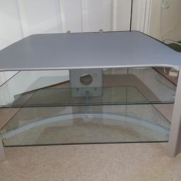 TV Stand with two glass shelves. For collection only. Was used for an old CRT television.