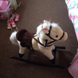 Little rocking horse good condition makes sounds when squeeze the ear