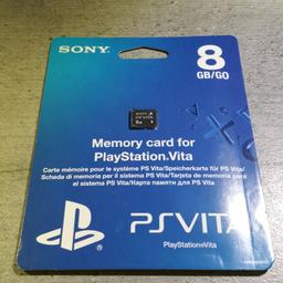 8 GB MemoryCard für Playstation Vita
Neu und originalverpackt (ungeöffnet)