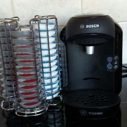 For sale tassiom coffee maker with pod s 40 pound