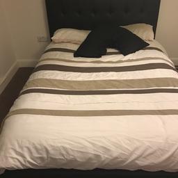 In perfect condition. Black Leather Ottoman Bed with lots of storage collection only.