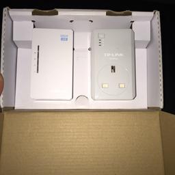Tp link-upto 500mbps broadband booster can use as wifi or ethernet simple plug into wall and pair them up

Two ethernet cables included