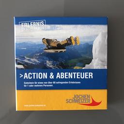 Verkaufe eine Jochen Schweizer Action und Abenteuer Erlebnisgeschenk Box. Ideal zum weiter verschenken NP 99.- Euro