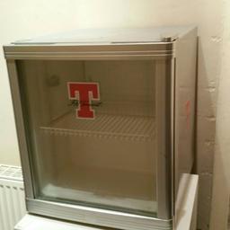 Tennents lager fridge for sale good work in order perfect for a man cave lol few marks on the top other then that great wee fridge