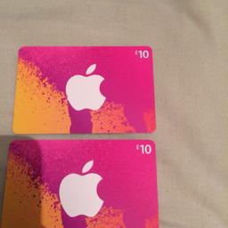 2x£10 never used as have a Apple Music