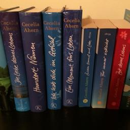 Diverse Bücher von Cecilia Ahern 
Teils gebunden, teils Taschenbücher 
Viele in neuwertigem Zustand! 

Alle zusammen 20€