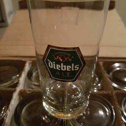 Hallo, 

Verkaufe 12 Diebels Alt Biergläser.
In einem Glas passen 0,2 l 

Preis gilt für alle Gläser zusammen. 
Gebrauchsspuren könnten vorhanden sein. 

Bei weiteren Fragen einfach melden:)