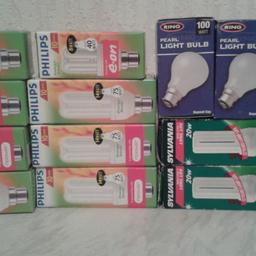 A mixture of 13 light bulbs, details of each as shown on packaging.
