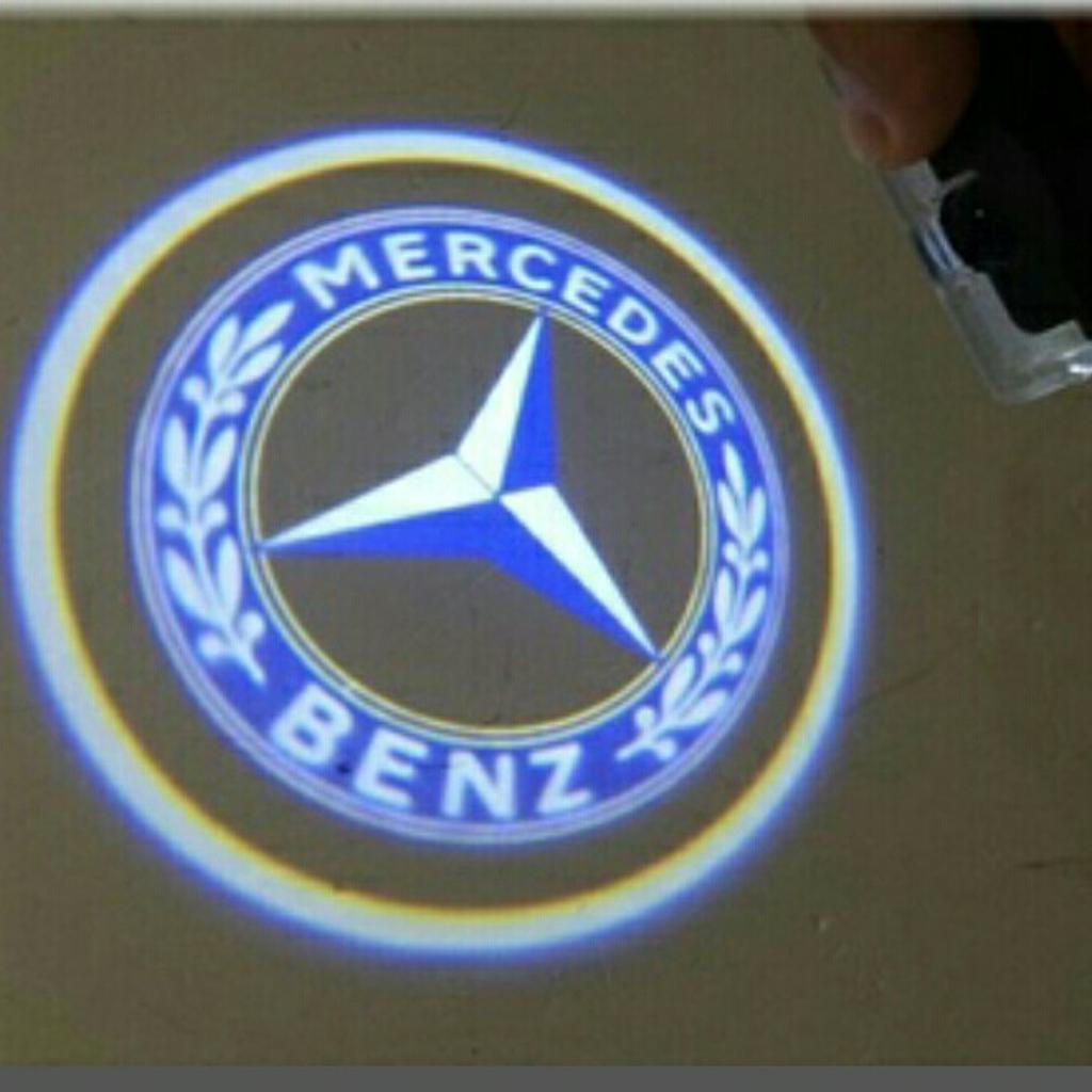 LED Logo Mercedes Einstiegsbeleuchtung in 63599 Biebergemünd für 10,00 €  zum Verkauf