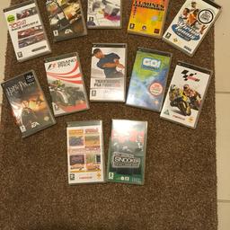 12 Sony games for PCP most un used £4.00each or £40 for all 12