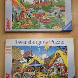 Vollständige Ravensburger Puzzle, 500 Teile.

- Asterix: Im Morgenland
- Asterix: Im Dorf der Gallier

Ein Puzzle 5€, beide zusammen für 8€.