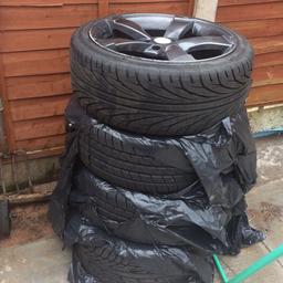 4 , 18inch Very good condition rotar alloys, with excellent condition tyres. Looking for a quick sale and no time wasters. Open to sensible offers from asking price.