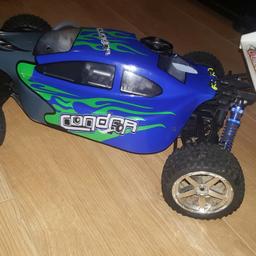 Fully cleaned and ready to run fast 1/10 scale buggy.

All working ! Great compression
Comes with full set up radio gear with gun style transmitter.

Comes with a fair amount of spares.

Grab yourself a bargain!

Make an offer or swap for something 😀😁

Happy viewing!! Any questions just ask !!

Can be posted in the UK and Europe.