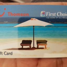Thomson gift card with a value of 250.  We are selling at a reduced price of £225. So its 25 pounds off for your next holiday!! No more bids this is the lowest price! Expires in june next year so if it does not sell I will use it myself.