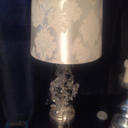 Champaign and diamanté base from BHS , paid £80 just for the bace ,,, the lamp does work ( howeva u will need to put a plug on it )