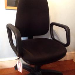 Black office chair in excellent condition for sale.