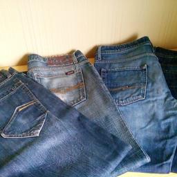 Gut erhaltene Jeans Marke Blend,Jack Jones, QS,3 Jeans mit Knöpfen 1x mit Reißverschluss.Bundweite 90cm Seitenlänge 103 cm. Keine Rücknahme.