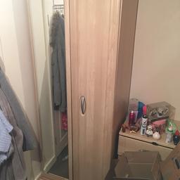 wardrobes, over bed unit to fit over double or kingsize bed with side cabinets and large storage corner unit with selves and hanging rail inside, over bed unit and cupboards come complete with lights and built in headboard 200ovno