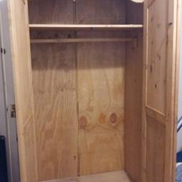 Homebase Puerto Rico 2 Door Wardrobe Solid Pine wood . Used for less than a year . Original price £159.9 selling for £50 . Free delivery within Milton Keynes.
W104 x H188 x D57cm
Open for offers want it gone ASAP