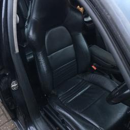 Porsche 911 leather seats on audi s3 runners which are the same as mk4 golf, bora, a3, s3 
In good condition no rips just a few scratches on the backs in the front seat but they have been wrapped in grey so could be removed if preferred £300ono