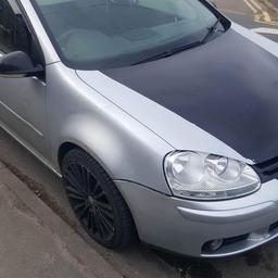 ** FIRST 700QUID TAKES IT ** Mk5 golf 2.0 gt tdi. 136000, Mot til August just had front bumper and new passenger wing. Mapped to 180. Smoked rear lights and r32 alloys. There's a mark on drivers door but got a replacement one. Needs new concentric slave cylinder costing 30 quid but thats it. NEED GONE ASAP AS NEW CAR AND NO WHERE FOR IT.