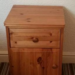 Well polished bedside bedroom cupboard with drawers. Still new and unused. I just thought it will be nice and lovely in a home where it will be used .