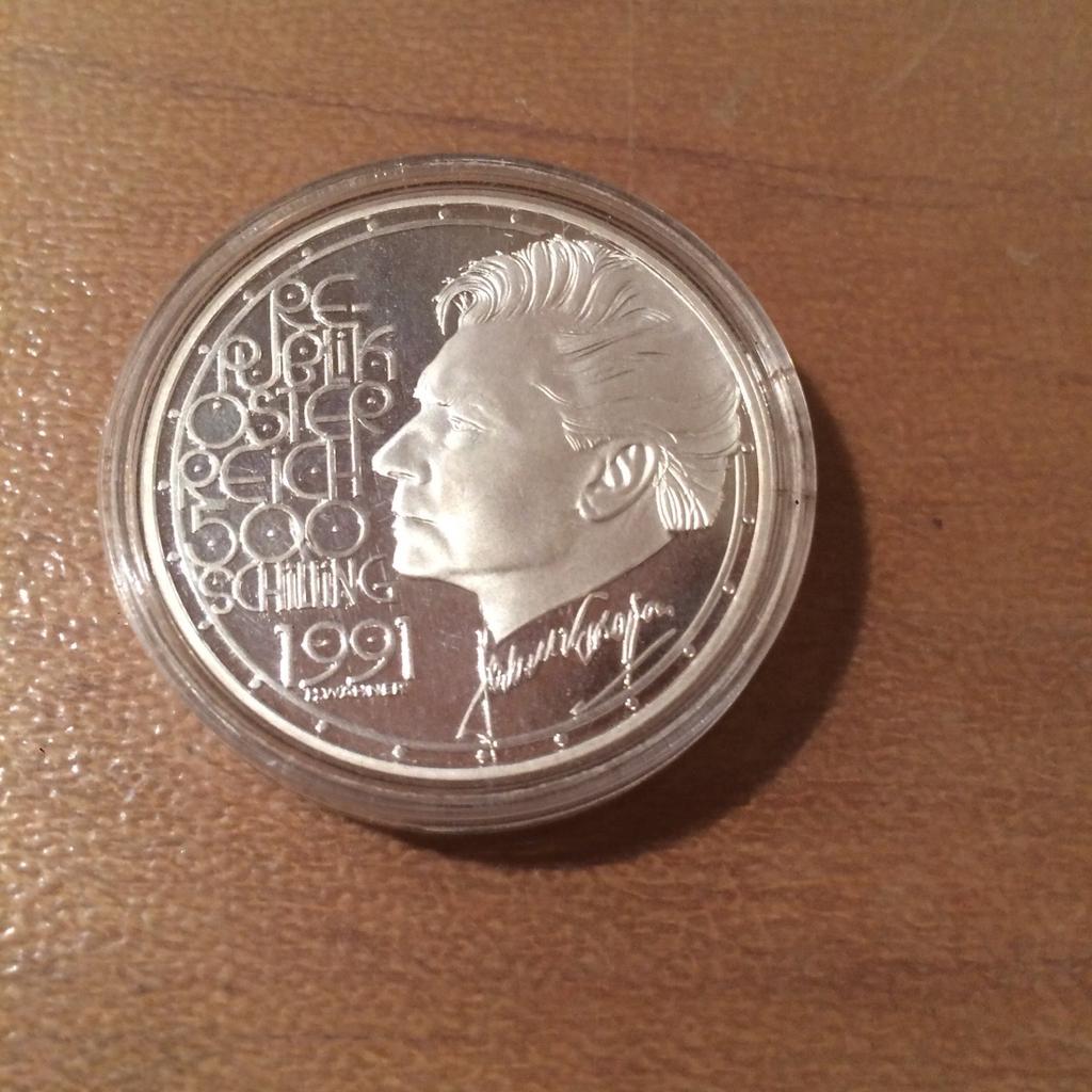 500 Schilling Silbermünze Österreich 1991 in 4432 Rubring für € 46,00