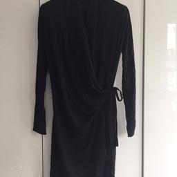 Easy fit Religion wrap dress in soft jersey with low cowl neck - super flattering 
Size S/10 
Unworn needs a good press