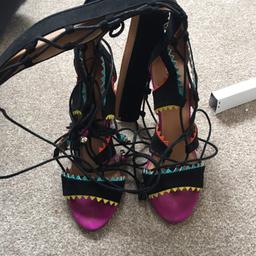 Uk size 6 lace up heels wore once for few hours. Good condition. Clearance